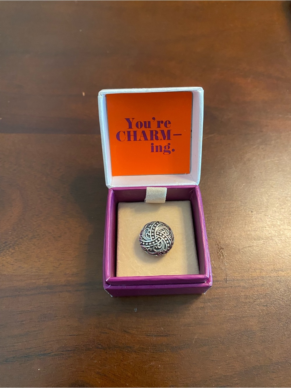 Lori Bonn Sterling Silver button slide charm
